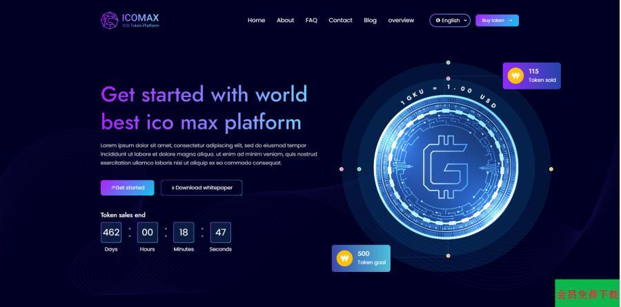 虚拟币代币销售拍卖平台 数字资产交易平台 拍卖销售模式 销售拍卖竞价平台