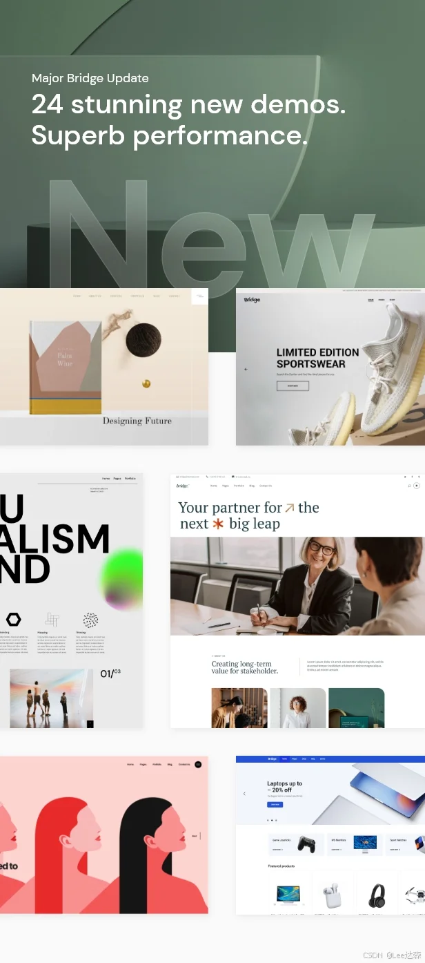 WordPress商城主题Bridge主题 v30.1外贸独立站模板 含demo插件